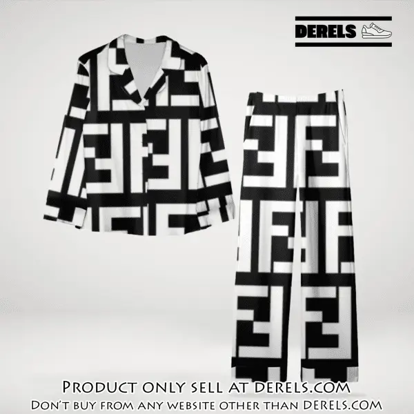 Trending luxury fendi satin pajama set pjs1050 dr3448189